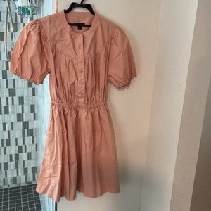 J.Crew NWT puff sleeve cotton poplin shirtdress